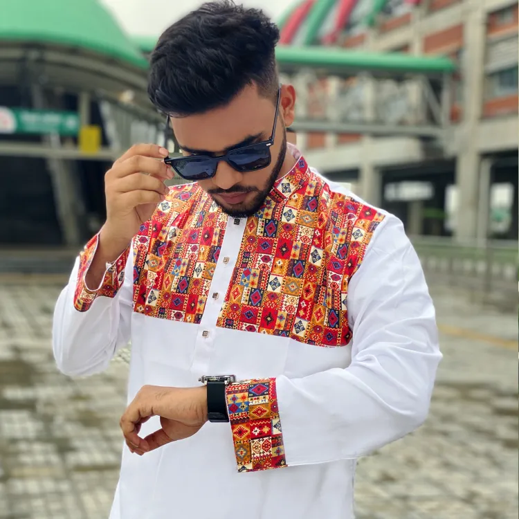High-Quality Stylish Cotton Panjabi